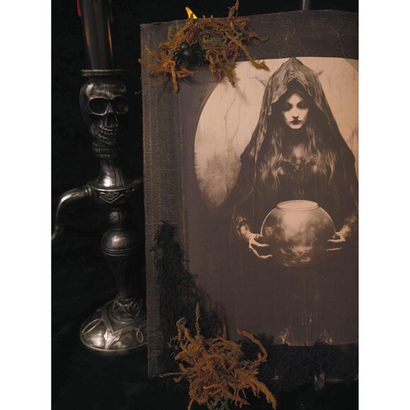 TIMELOOPS WITCH Spell Halloween SpellBook Spooky Witchy Gothic Decor - Picture 2 of 4